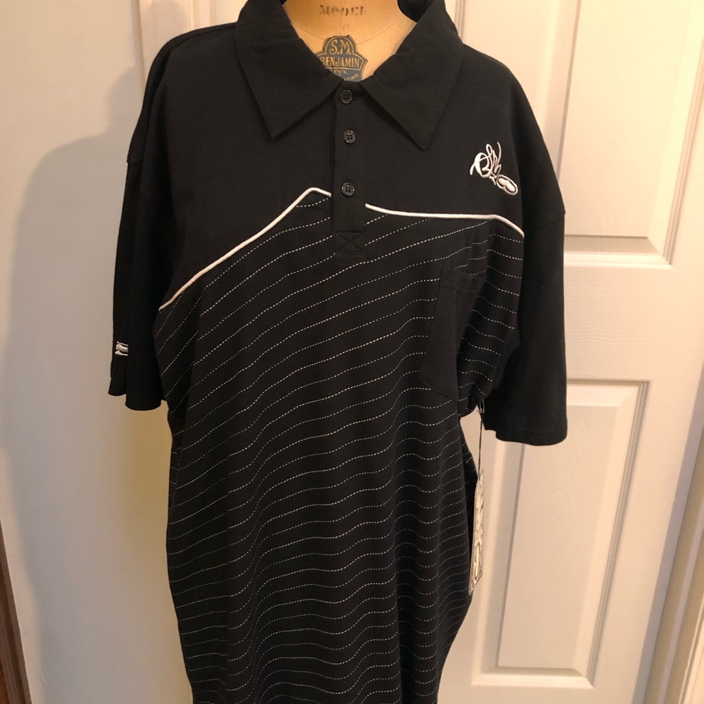 SRH Polo “Topper” NWT. SIZE L. Black